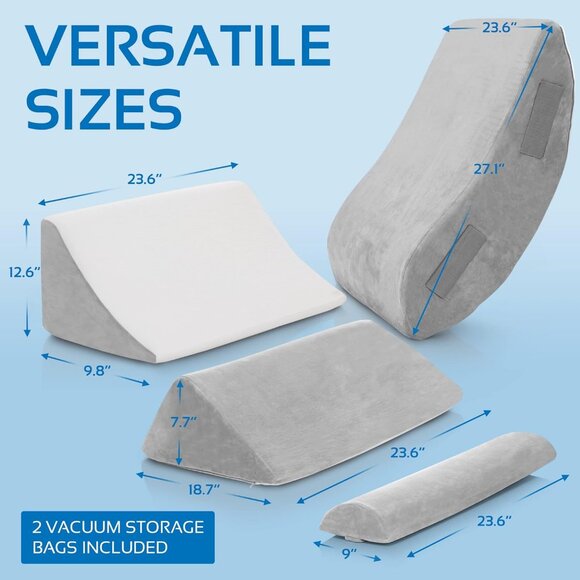 *NEW* 4pc Wedge Pillows Set - Picture 2 of 8